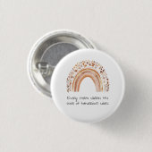 Boho Regenboog Knop Speld Ronde Button 3,2 Cm (Voorkant /achterkant)