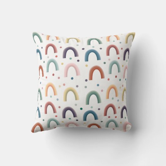 Boho Regenboog Kussen (Achterkant)