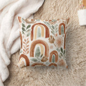 Boho Regenboog Kussen | Neutrale Kinderkamer Decor (Deken)