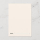 Boho Regenboog Luier Raffle Kaart – Watercolor (Achterkant)
