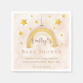 Boho regenboog magische stofgouden sterren Baby sh Servet