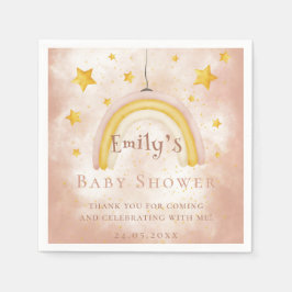 Boho regenboog magische stofgouden sterren Baby sh Servet