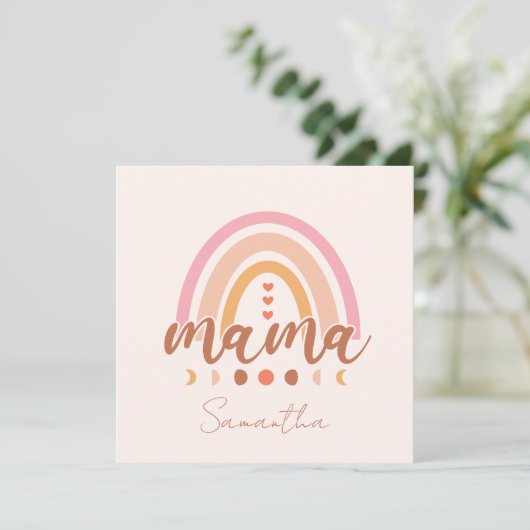 Boho Regenboog Mama met Maanfasen (Staand voorkant)