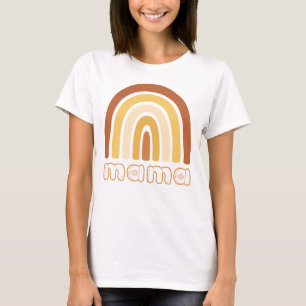 Boho Regenboog Mama T-Shirt