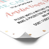 Boho regenboog meisje verjaardag tijd capsule teke poster (Hoek)