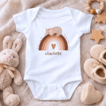 Boho Regenboog met nijlpaardmonogram 