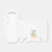 Boho regenboog met zonnebloemen Baby shower Bedankdoosjes (Uitgevouwen)