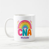 Boho Regenboog Monogram CNA Koffiemok (Links)