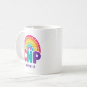 Boho Regenboog Monogram CNP Koffiemok (Voorkant links)