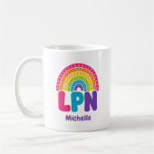 Boho Regenboog Monogram LPN Koffiemok (Links)