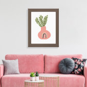 Boho Regenboog Natuurlijke Terracotta Pot Plantenl Canvas Afdruk (Insitu (Woonkamer))