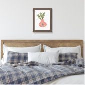 Boho Regenboog Natuurlijke Terracotta Pot Plantenl Canvas Afdruk (Insitu (Slaapkamer))