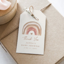 Boho Regenboog Neutrale Baby Shower Bedank Je Favo Cadeaulabel