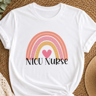 Boho Regenboog NICU Verpleegster T-shirt