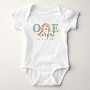 Boho Regenboog Onederful Verjaardag Meisje Baby Bo Romper