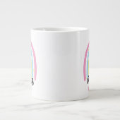 Boho Regenboog Op Maat Mama Oprichtingsjaar Aanden Grote Koffiekop (Voorkant)