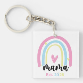 Boho Regenboog Op Maat Mama Oprichtingsjaar Aanden Sleutelhanger