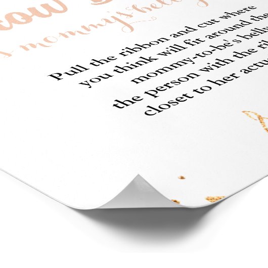 Boho regenboog pampas Gras baby shower teken Poster (Hoek)