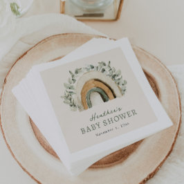 Boho regenboog papieren servetten