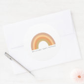 Boho Regenboog partij of baby shower gunst sticker (Envelop)