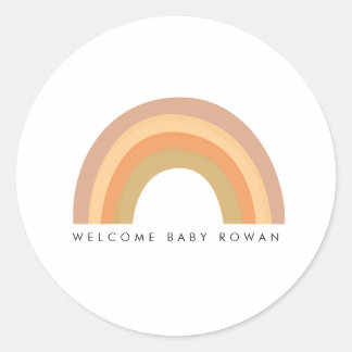 Boho Regenboog partij of baby shower gunst sticker