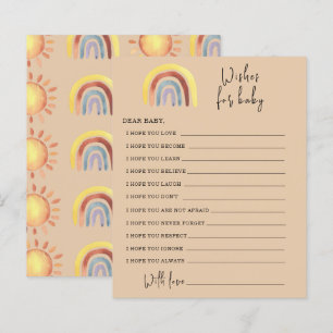 Boho Regenboog Partijspel wensen voor baby