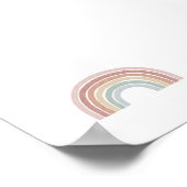 Boho regenboog pastel print (Hoek)