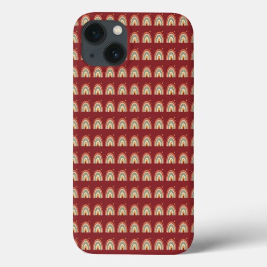 Boho Regenboog Patroon Nekdas Case-Mate iPhone Case (Achterkant)