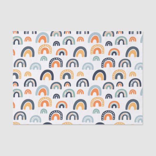 Boho Regenboog Patroon Tissuepapier (Voorkant)