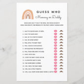 Boho Regenboog Raad Wie Mama Of Papa Is Spelkaarte (Voorkant)