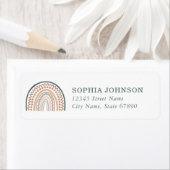 Boho Regenboog Retouradres Labels (Insitu)