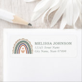Boho Regenboog Retouradres Labels (Insitu)