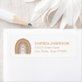 Boho Regenboog Retouradreslabels Etiket (Insitu)