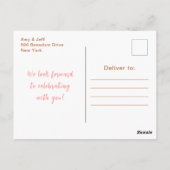 Boho regenboog roze Baby shower Briefkaart (Achterkant)