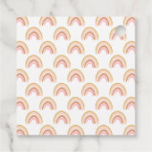 Boho regenboog roze Baby shower dank u Bedankjes Labels (Achterkant)