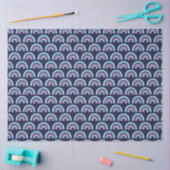 Boho Regenboog Roze en Marineblauw Tissuepapier (Craft)