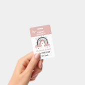 Boho regenboog School docent of student pas Badge (Handheld)