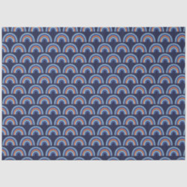 Boho Regenboog Sinaasappel en Navy Blue Tissuepapier