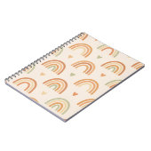 Boho Regenboog Spiralen Notitieboek (Linkerzijde)