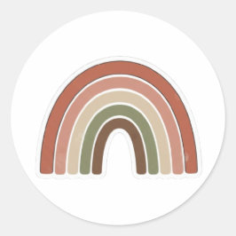 Boho Regenboog Sticker – Vintage Minimaal Design
