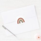 Boho Regenboog Sticker – Vintage Minimaal Design (Envelop)