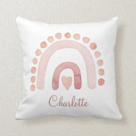 Boho regenboog stoffige roze nursery kussenhoes kussen