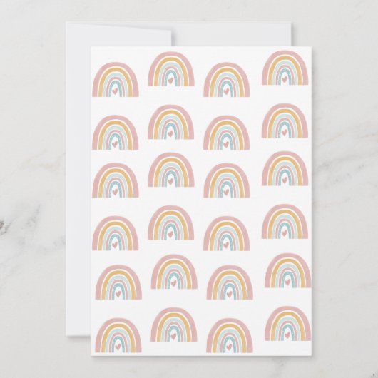 Boho regenboog tijd capsule notitie bericht Kaart (Achterkant)
