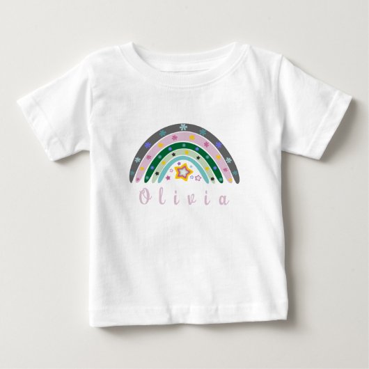 Boho Regenboog Trendy met gepersonaliseerde naam  (Voorkant)
