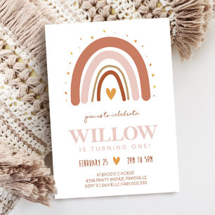 Boho Regenboog Uitnodiging
