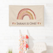 Boho regenboog verjaardag Banner (Insitu)