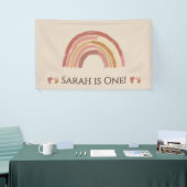 Boho regenboog verjaardag Banner (Beurs)