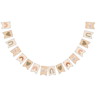 Boho Regenboog verjaardag bunting vlag Vlaggetjes