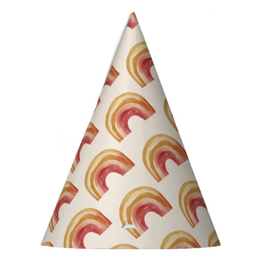 Boho regenboog verjaardag feesthoedjes (Links)