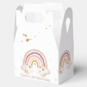 Boho Regenboog Verjaardag Neutrale Boheemse Favori Bedankdoosjes (Geopend)